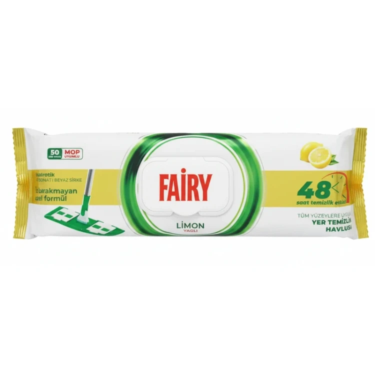 دستمال نظافت مخصوص تی فیری مدل LIMONYAGL بسته 50 عددی