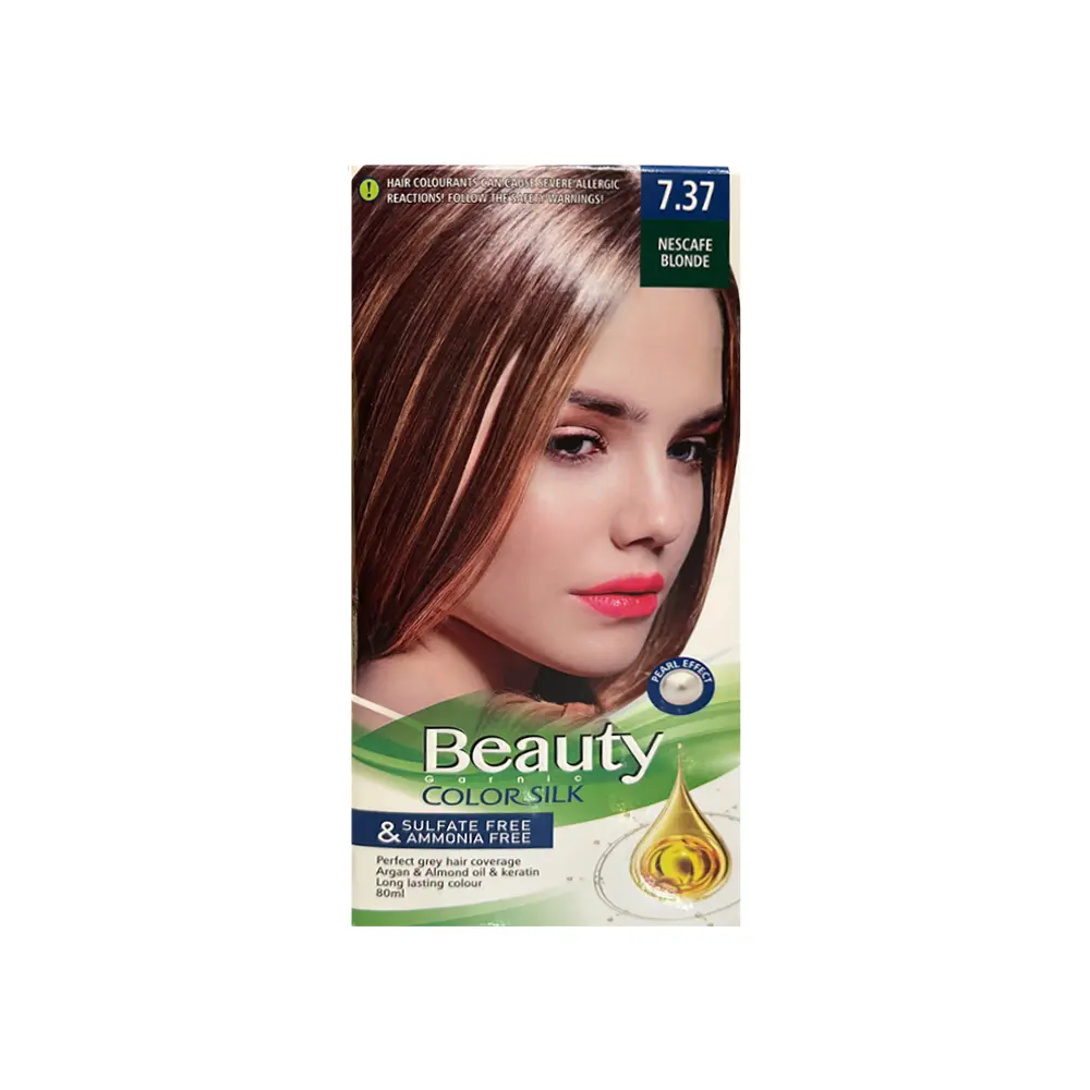 کیت رنگ مو زنانه فاقد سولفات و آمونیاک بیوتی شماره 7.37 رنگ NESCAFE BLONDE (بلوند نسکافه ای) حجم 80 میل