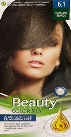 کیت رنگ مو زنانه فاقد سولفات و آمونیاک بیوتی شماره ۶.۱ (DARK BEIGE BLONDE) بلوند خاکستری تیره حجم 80 میل