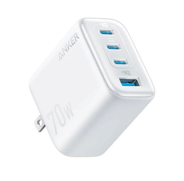 شارژر انکر ANKER Zolo Charger 4-Port 70W PD مدل A121C- سفید