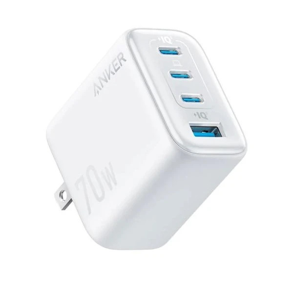 شارژر انکر ANKER Zolo Charger 4-Port 70W PD مدل A121C- سفید