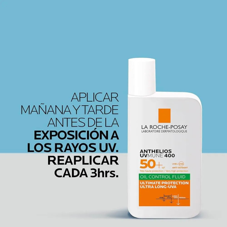 ضد آفتاب لاروش پوزای مدل Anthelios UVMUNE 400 حجم 50 میل SPF 50 کنترل چربی