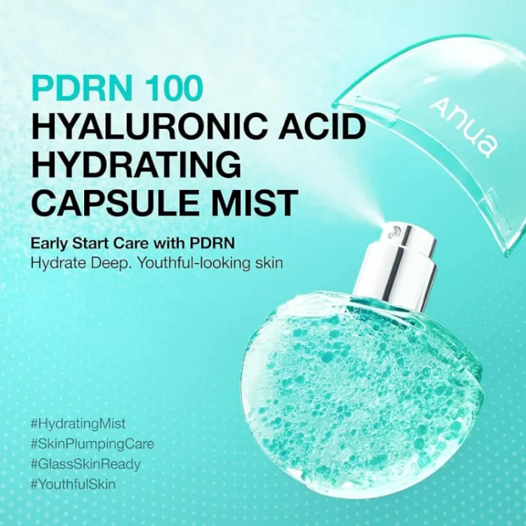 اسپری آبرسان کپسولی آنوا PDRN Hyaluronic Acid حجم ۳۰ میل